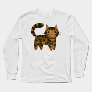 Brown Tabby Cat Long Sleeve T-Shirt